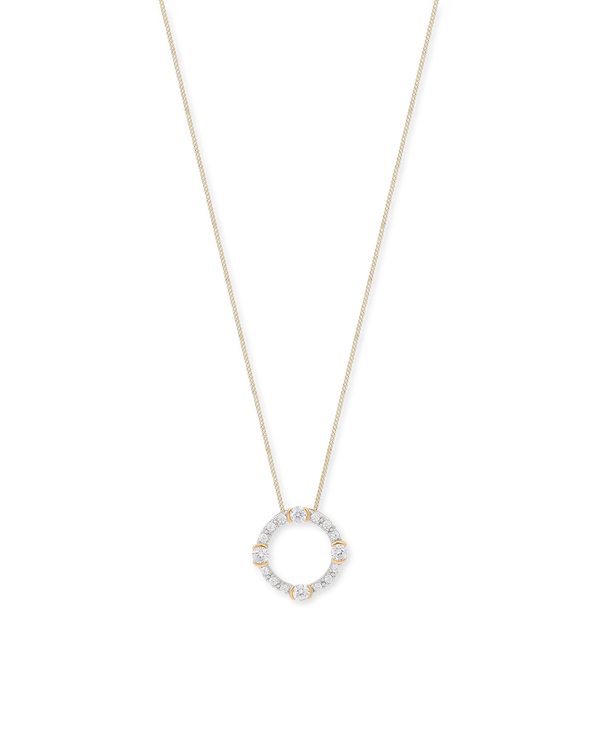 Luna Gold Circle Necklace