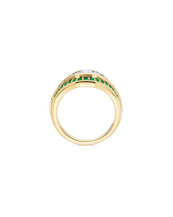 Cascading Modern Halo Ring