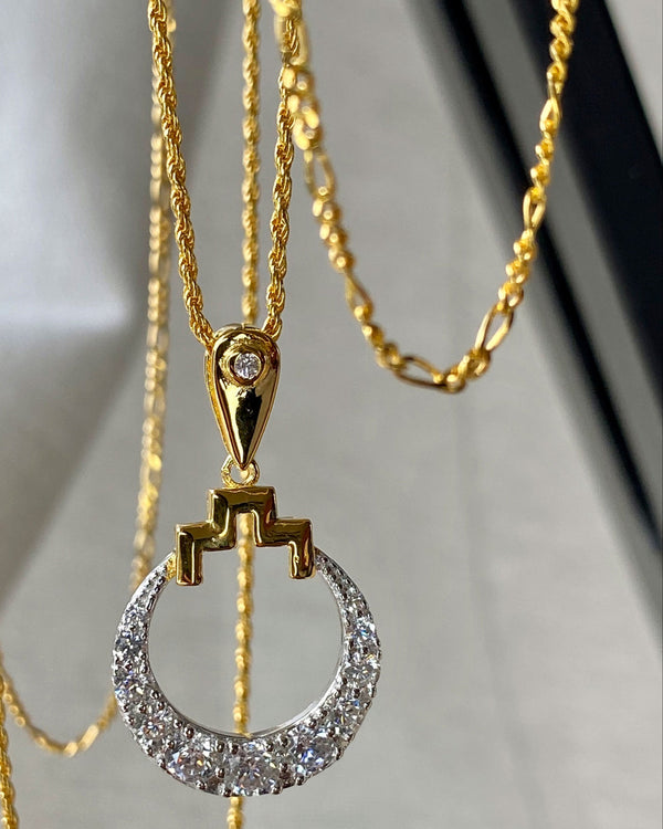 Bianca Pendant on Rope Chain