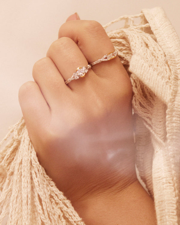 Luna Gold Circle Ring Rings V by Laura Vann