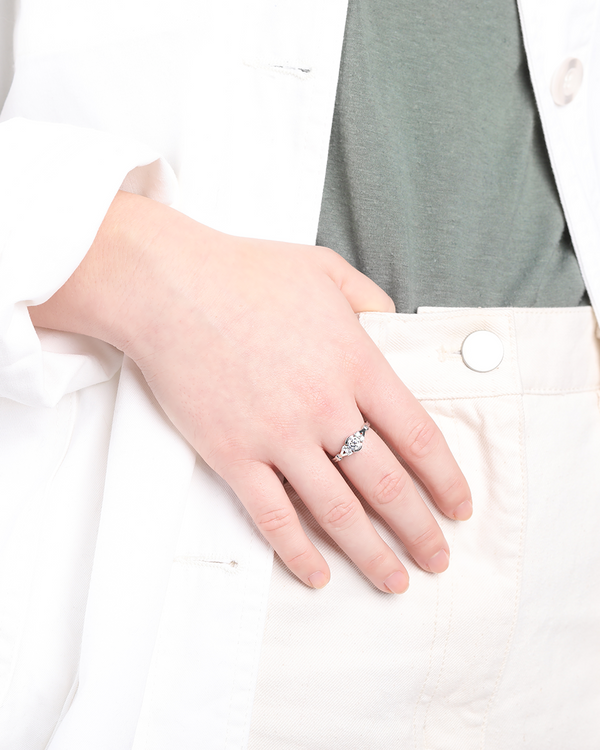 Luna Sterling Silver Circle Ring