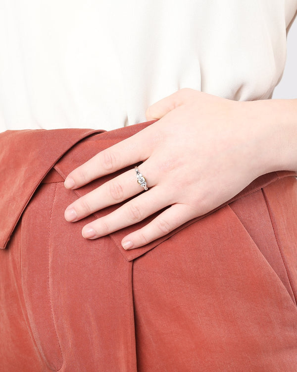 Luna Gold Circle Ring