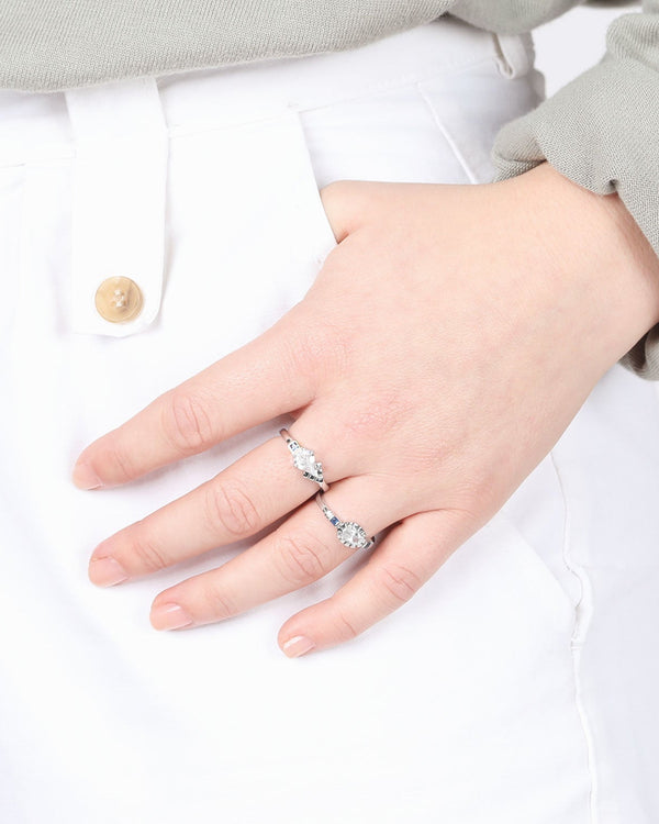 Thea Gold Ring in Blue