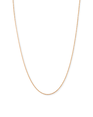 18ct. Gold plated Twisted Rope chain