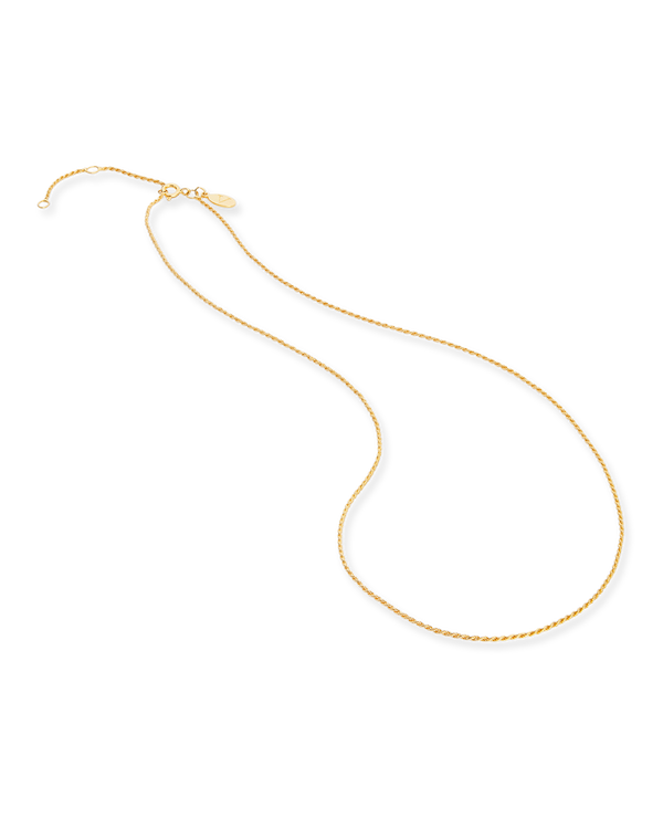 18ct. Gold plated Twisted Rope chain