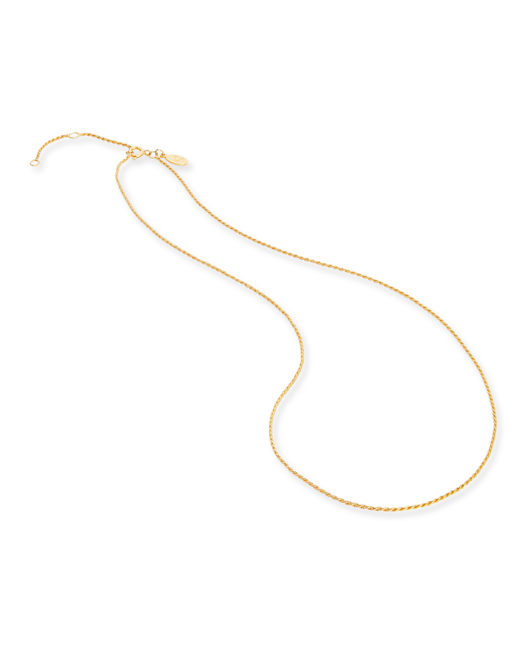 18ct. Gold plated Twisted Rope chain