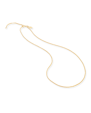 18ct. Gold plated Twisted Rope chain