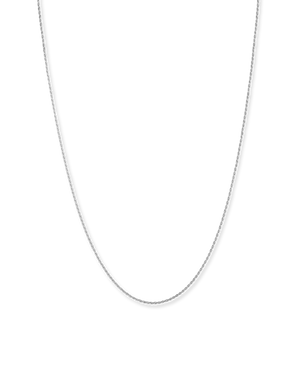 Rhodium plated Twisted Rope chain