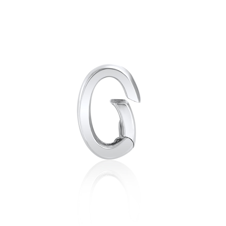 April: White Topaz Charm