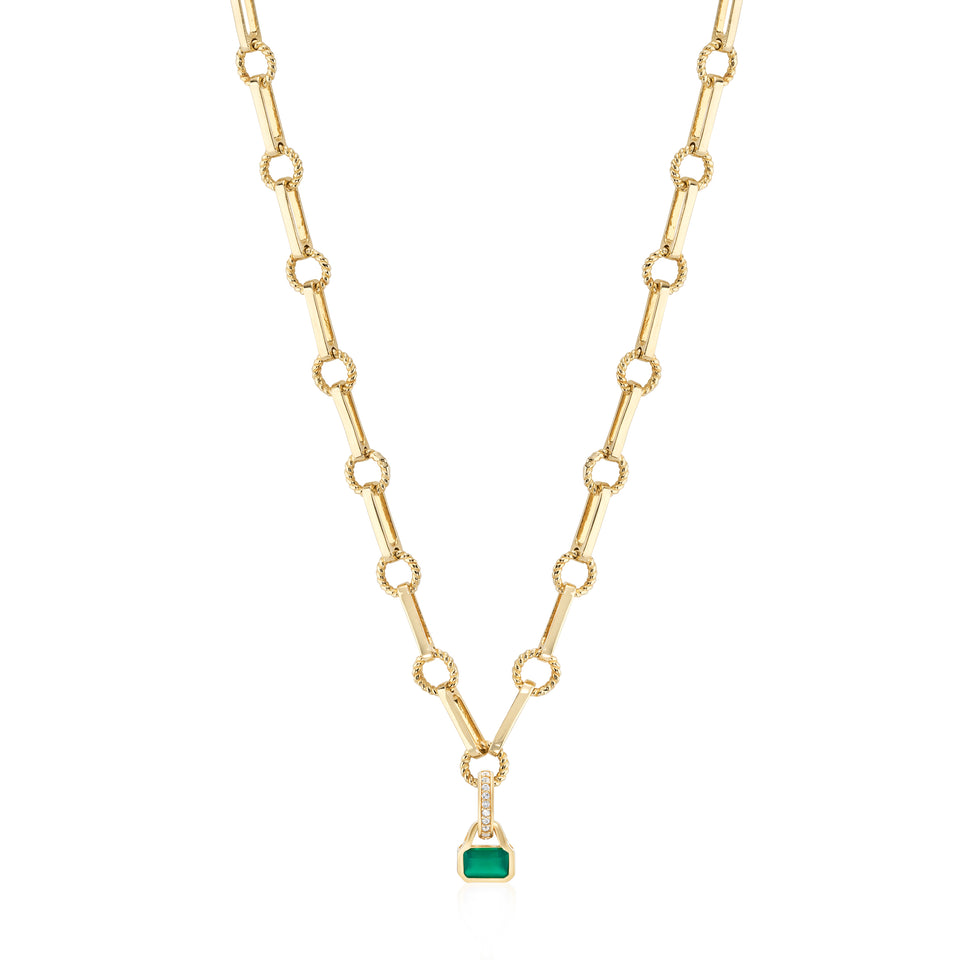 Twisted Link Vintage Charm Necklace