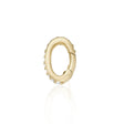 April: White Topaz Charm