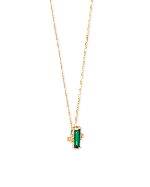 Audrey Necklace on Figaro Chain