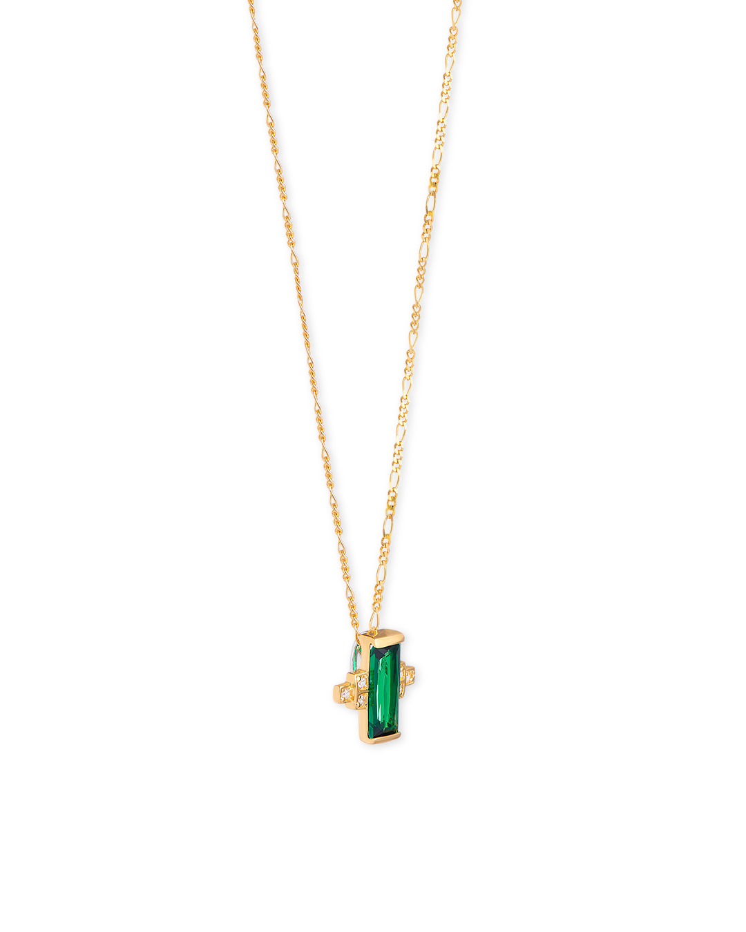 Audrey Necklace on Figaro Chain