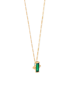 Audrey Necklace on Figaro Chain