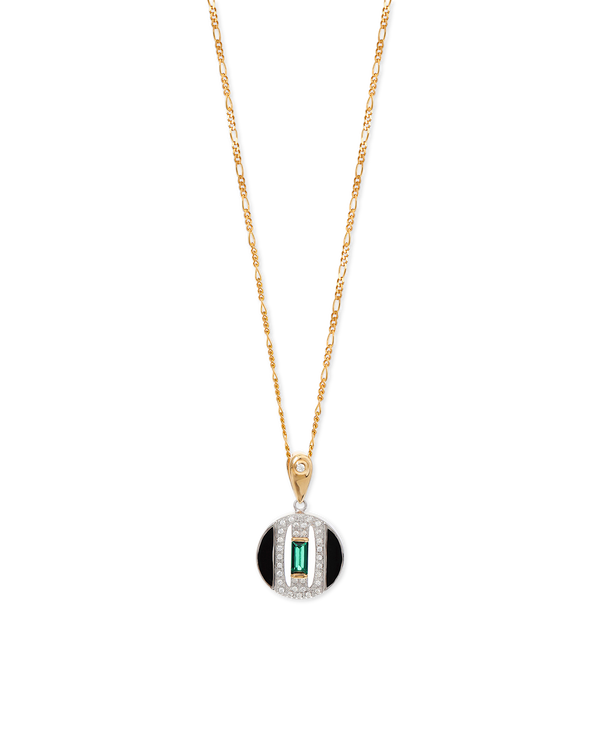 Daphne Necklace on Figaro Chain