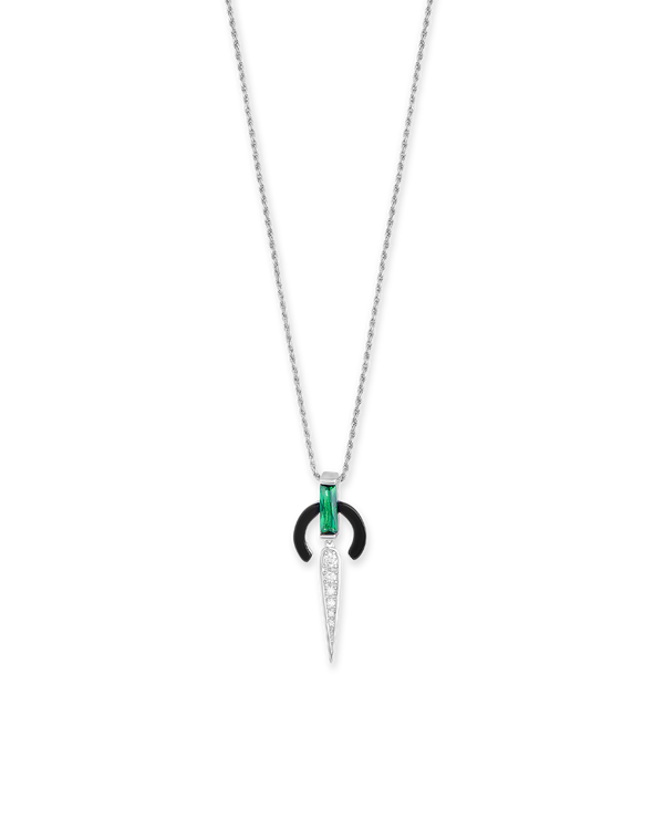 Mathilde Necklace on Rope Chain