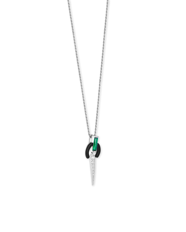 Mathilde Necklace on Rope Chain