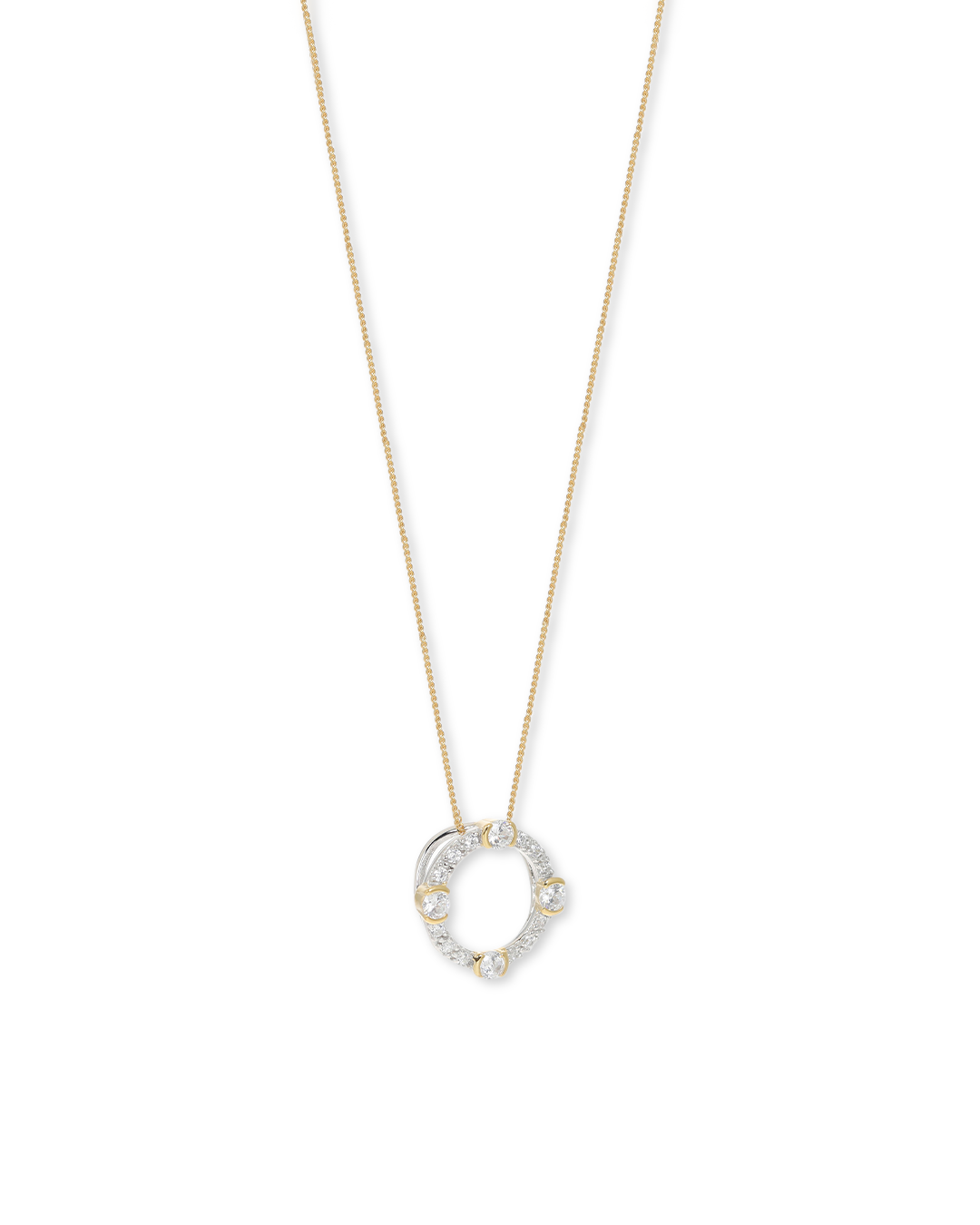 Luna Gold Circle Necklace