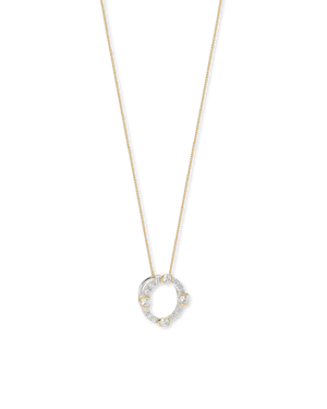 Luna Gold Circle Necklace