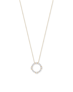 Luna Gold Circle Necklace
