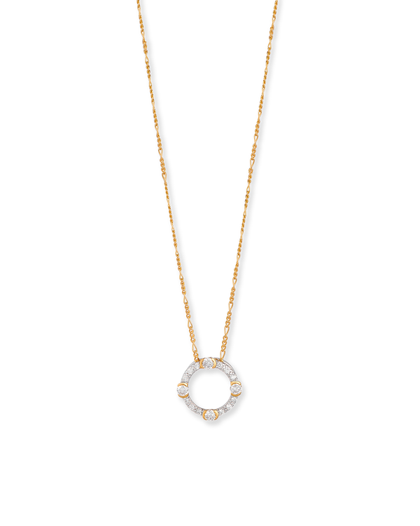 Luna Necklace on Figaro Chain