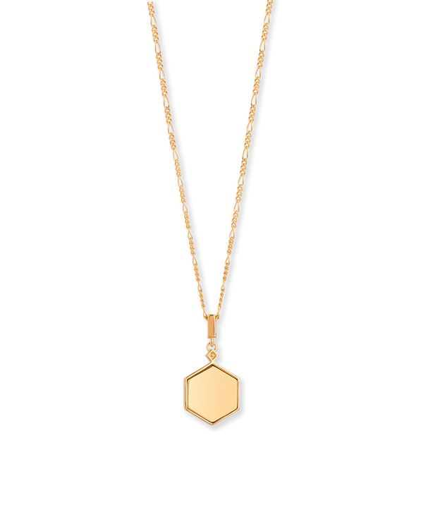 Darcy Necklace on Figaro Chain