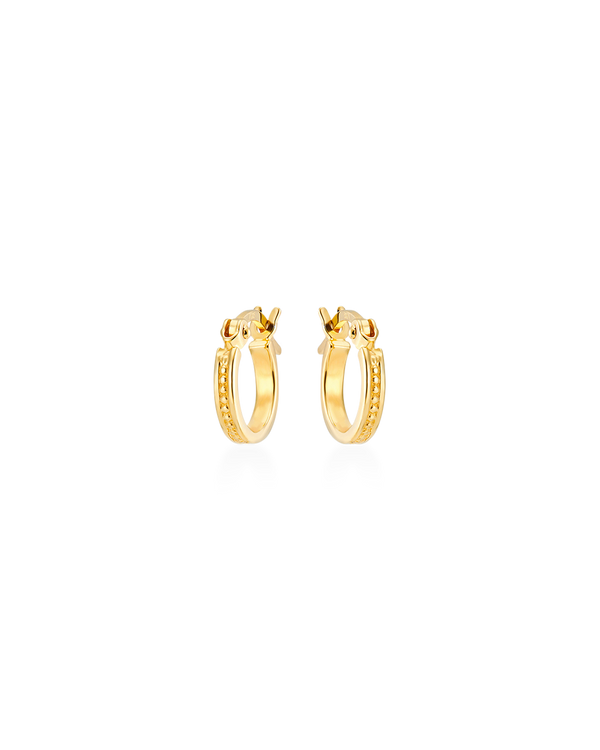 Frances Hoop Earrings + Emerald Cut Charms