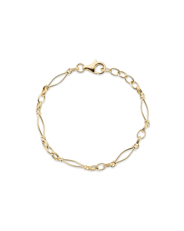 Vintage link gold chain bracelet