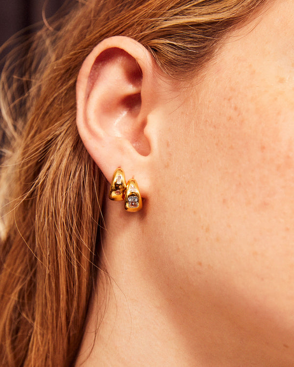 Mariah Small Chubby Hoop Earrings