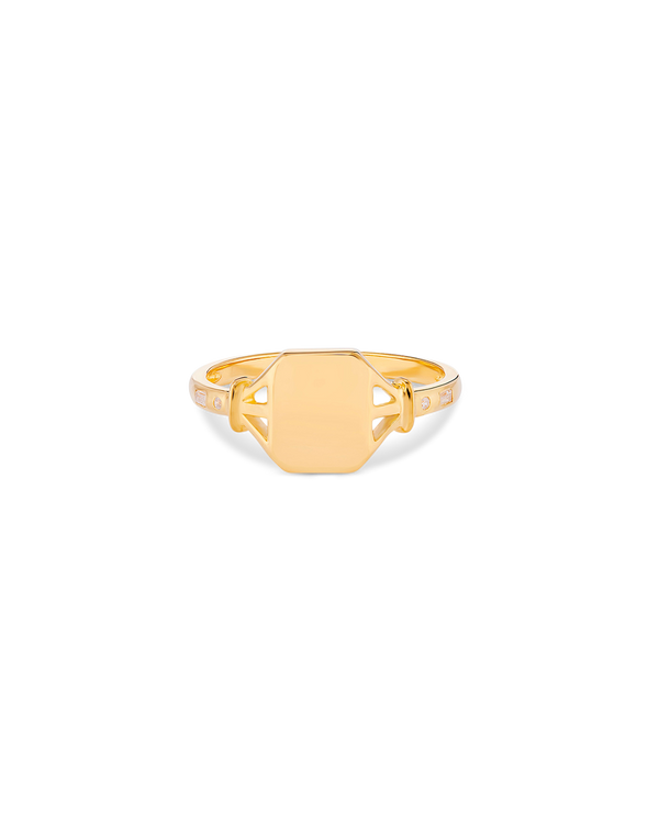 Jean Diamond Signet Ring