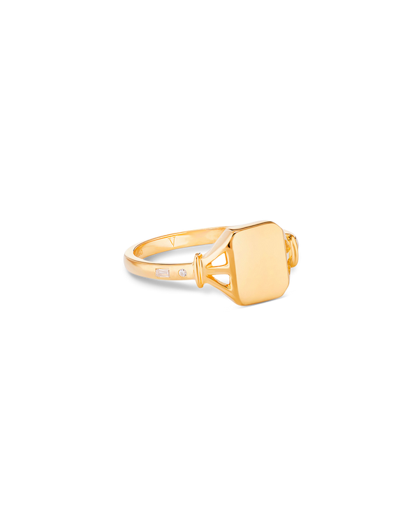 Jean Diamond Signet Ring