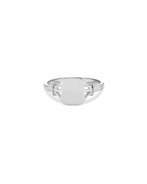 Jean Diamond Signet Ring