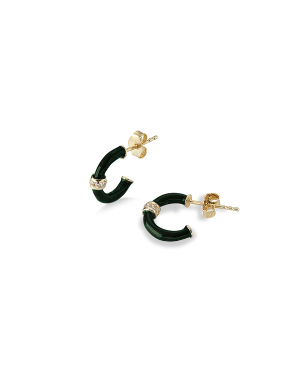 Erin Green Enamel Hoops