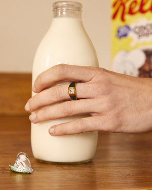 Sophie Green Enamel Signet Ring