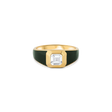 Sophie Green Enamel Signet Ring