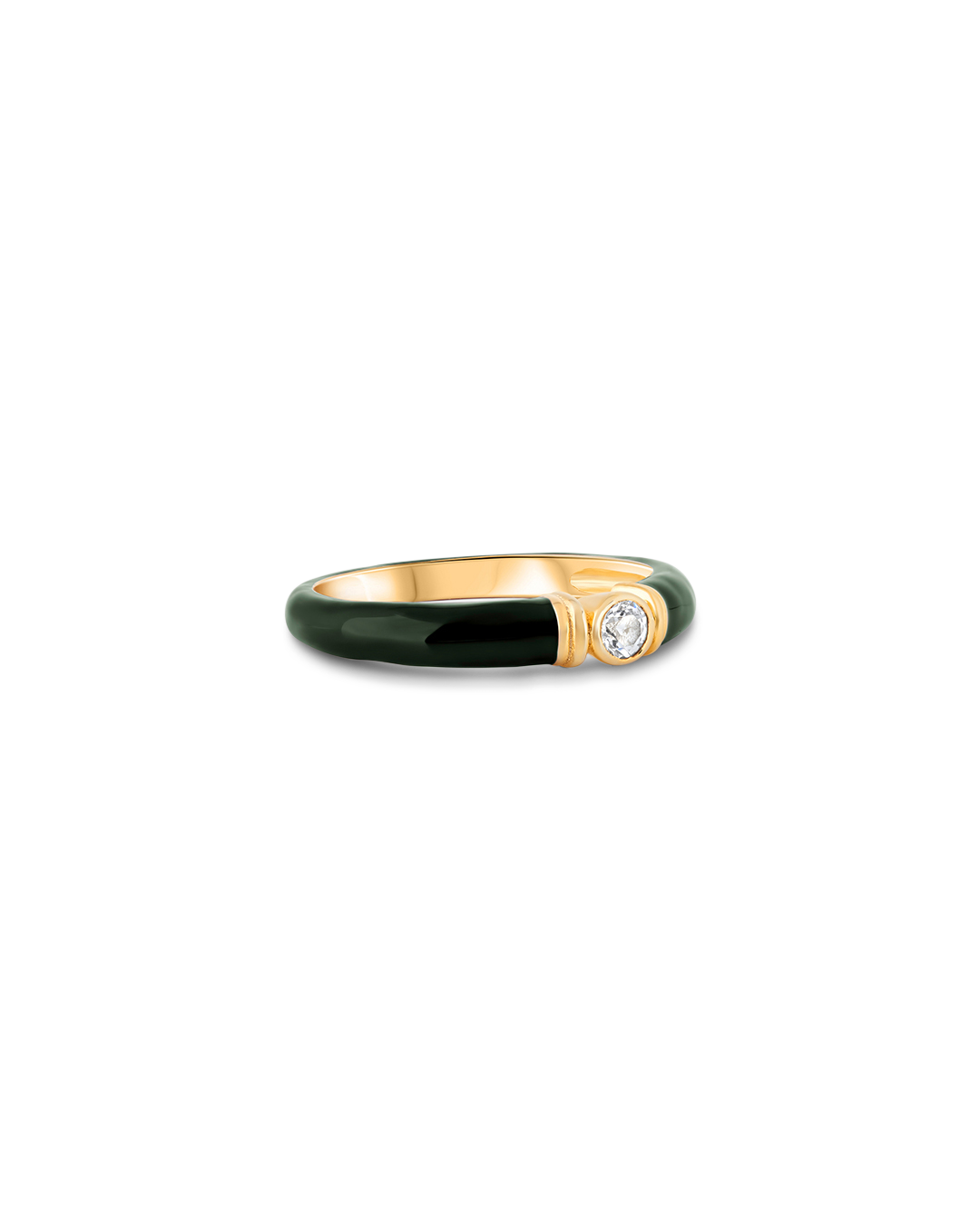 Kiki Green Enamel Ring