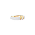 Kiki White Enamel Ring