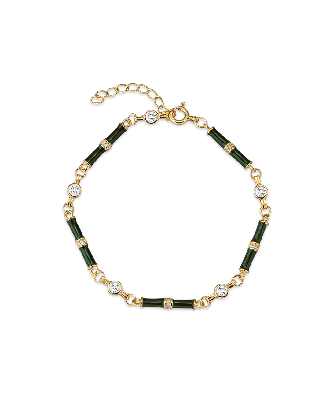 Marlowe Green Enamel Bracelet