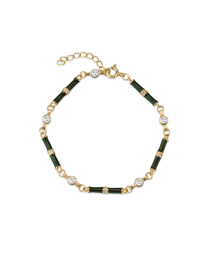 Marlowe Green Enamel Bracelet