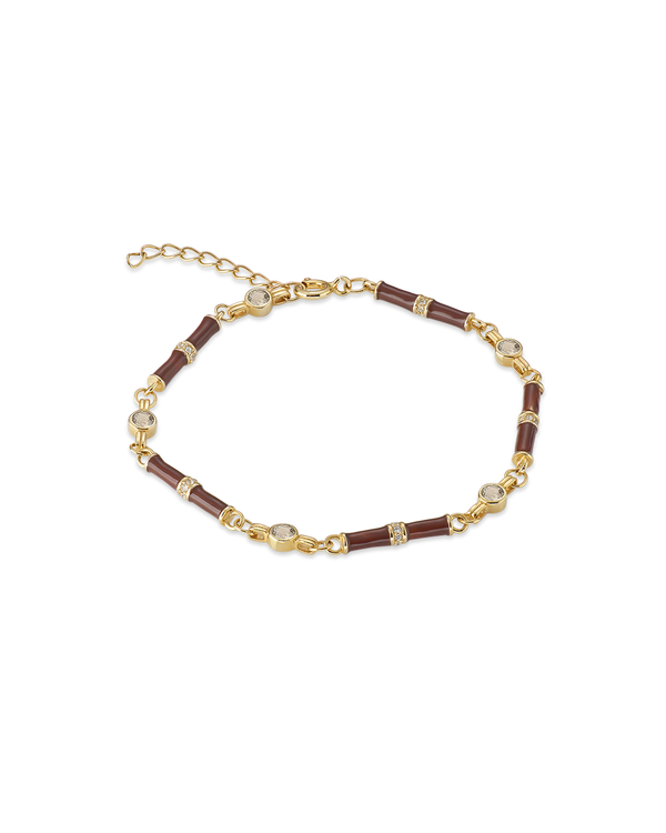 Marlowe Brown Enamel Bracelet