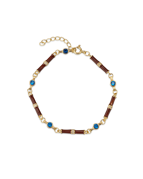 Marlowe Brown Enamel Bracelet