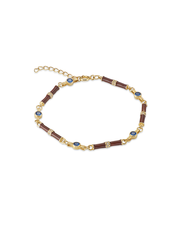 Marlowe Brown Enamel Bracelet