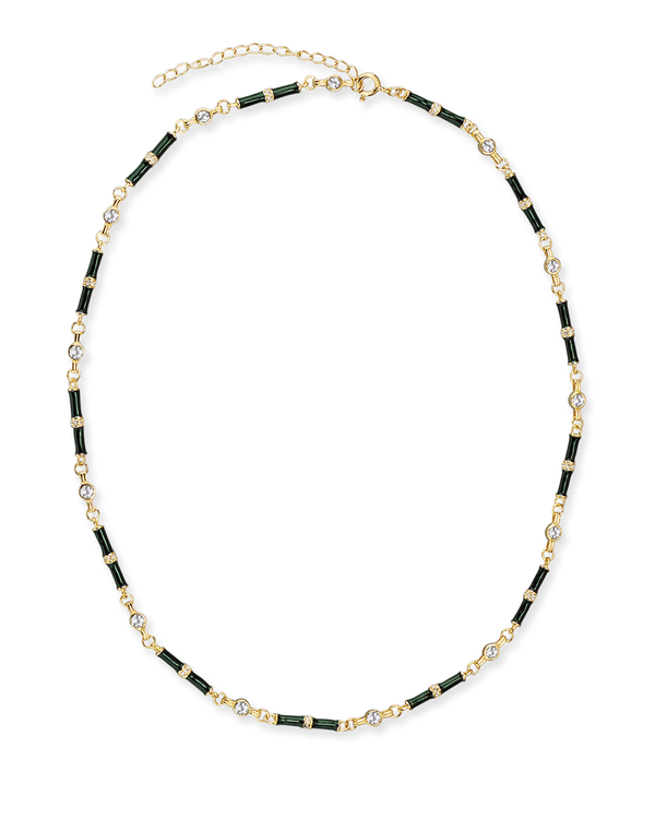 Marlowe Green Enamel Necklace