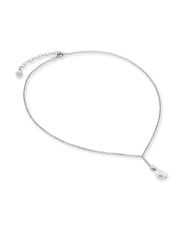 Bella Pearl and White Topaz Necklace