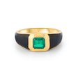 Sophie Black Enamel Signet Ring
