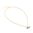 Bridget Brown Enamel T-Bar Necklace