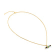 Bridget Black Enamel T-Bar Necklace