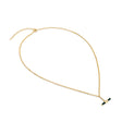 Dyllan Green Enamel Small T-Bar Necklace