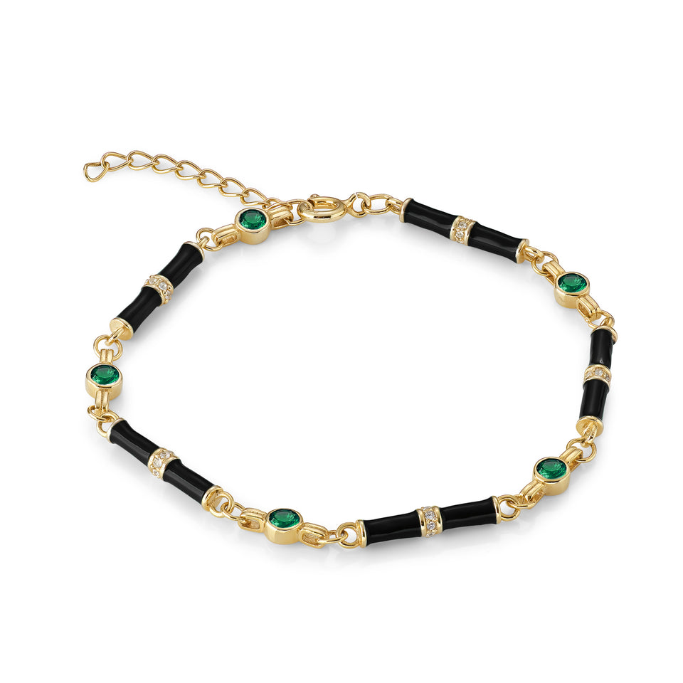 Marlowe Black Enamel Bracelet
