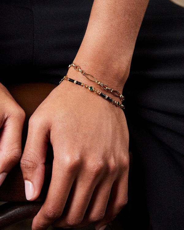 Marlowe Black Enamel Bracelet